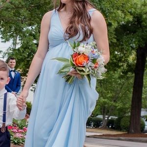 Sky Blue bridesmaid maternity dress size 6
